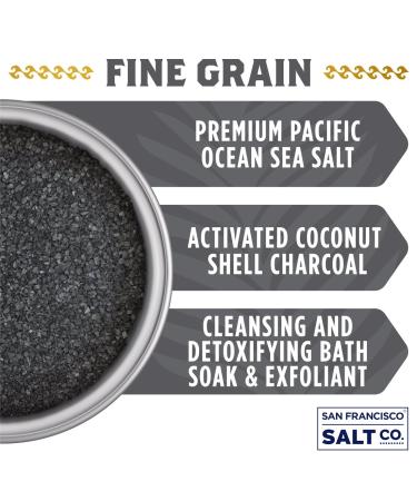 San Francisco Salt Co. Black Lava Hawaiian Sea Salt - 5 lb Fine Grain - Buy Online on GoSupps.com