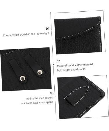 Beavorty 3-Pack Black Scissor Pocket Holder | Hairdresser Shear & Hairdryer Bag | Folding Leather Salon Holster 24x21.8cm - Buy Online on GoSupps.com