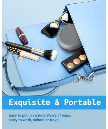 Denture Bath Case with Cleaner Brush & Mirror - Leak Proof Retainer Case for Dentures, Aligners, Mouth Guards - Portable Denture Cleaning Kit - Gray - Buy Online on GoSupps.com