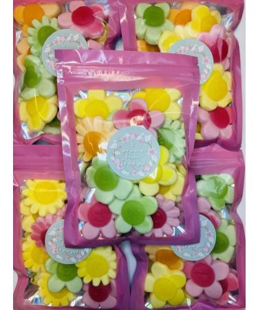 Flowers Gummy Jelly Sweet Pouch Bag Pink Pick Mix Gift Easter Birthday Mothers Day - Buy Online on GoSupps.com