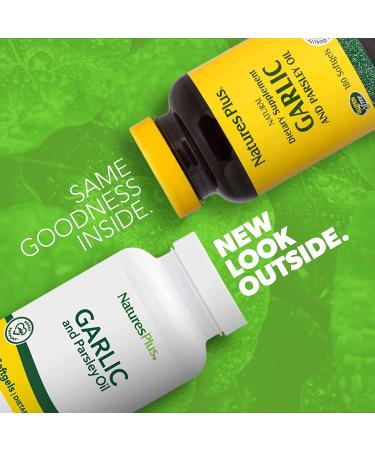 Buy Nature's Plus Garlic & Parsley Oil 180 Softgels - Immune Support & Heart Health - Buy Online on GoSupps.com