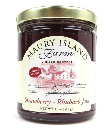 Maury Island Strawberry-Rhubarb Jam 11 oz Limited Harvest - BlackTie Box - Buy Online on GoSupps.com