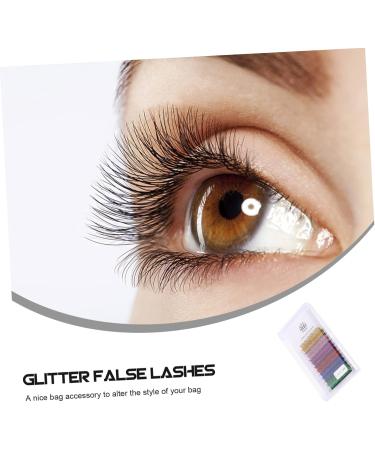 minkissy 6 Pairs Glitter False Eyelashes Halloween Glitter Lash Extensions Cosplay Lashes Color Lashes Extension Glitter Lashes False Lash Flash Costume Fake Lashes Artificial Extend Fiber - Buy Online on GoSupps.com