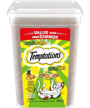 Temptations Adult Cat Treats Seafood Medley Flavour 350g Pouch & Mix-Ups Adult Cat Treats Catnip (Chicken Catnip & Cheddar Flavour) 454g Tub 350 g (Pack of 1) Seafood Cat Treats + PET_FOOD 349884 - Buy Online on GoSupps.com