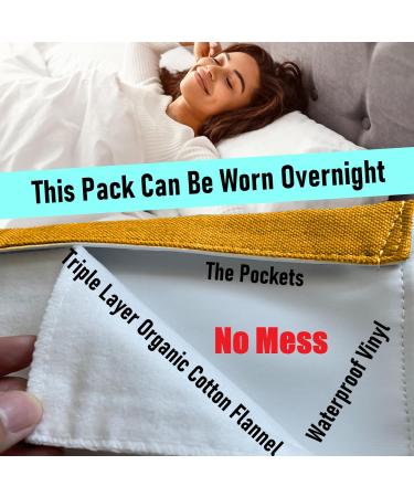 Castor Oil Pack Wrap | Organic Cotton Flannel Reusable for Liver Detox & Inflammation Relief | Triple Layer Cold Pressed Unrefined Kit - Buy Online on GoSupps.com