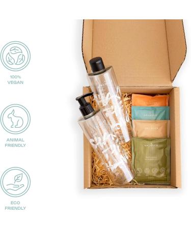  Valquer Laboratorios Valquer Shake Pack of 4 Lasting Bath Gel Refills - One Bottle Endless Gels Zero Waste 25 grams 400 ml Gel - 4 Earth Sachets of 25 g - Buy Online on GoSupps.com