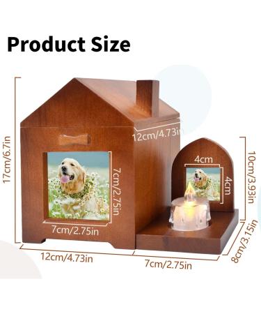 3 in 1 Dog Ashes Box Set Wooden Urns for Dogs Ashes with Urns Necklace (Heart) Monument Candle Holder Ashes Casket Keepsake Memorial Gift with Picture Frame Cremation Box for Cats Rabbit Small Pets Ashes Box+necklace Heart - Buy Online on GoSupps.com