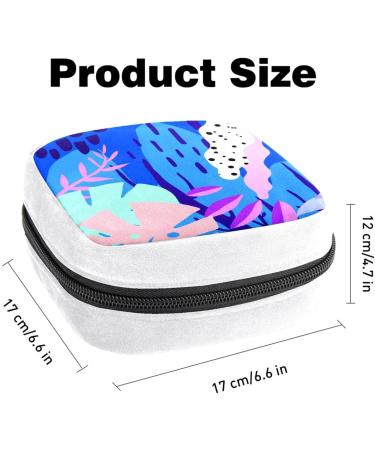 GIAPB Sanitary Napkin Storage Bag - Cartoon Blue Plant Pattern Color2359 - Buy Online on GoSupps.com