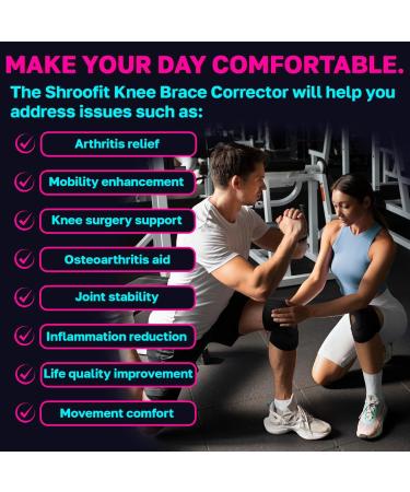 Knee Brace with Side Stabilizers for Pain Relief | Adjustable Patellar Support for Men & Women - Ideal for Running Meniscus Tear & Arthritis | One Size Fits 17-23 Inches - Buy Online on GoSupps.com