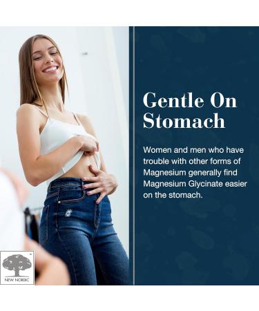 New Nordic Magnesium Glycinate 220 mg Maximum Absorption Tablets with Pine Bark & Long Pepper Gentle on Stomach for Women & Men 30 Servings - Buy Online on GoSupps.com