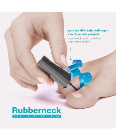 Rubberneck Toe Separator Spacer Pedicure 4x - Silicone Nail Polish Aid 2 Pairs for All Toes - Buy Online on GoSupps.com