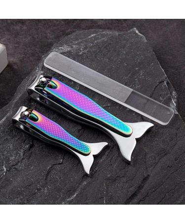 Mermaid Nail Clippers Stainless Steel Cuticle Remover Trimmer Scissor Manicure Pedicure Fingernail Nipper Tool Two Sizes - Buy Online on GoSupps.com