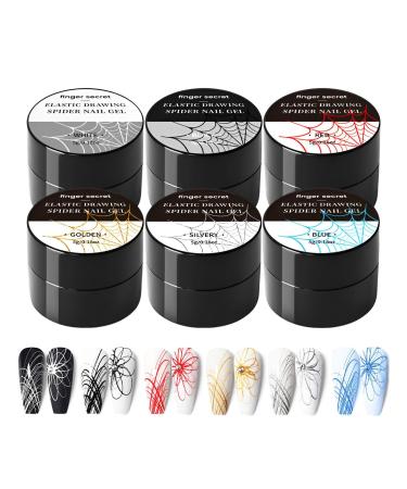 Maciun Gel Paint for Nails Art - Multipurpose Wire Drawing Nail Gel Polish - Compact Gel Liner Gel Nail Paint for Home Nail Salon Beauty Shops