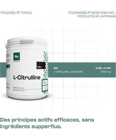 L-Citrulline 100% Pure - 400 Capsules | BioKyowa Patented Quality For Anabolism and Muscle Congestion Vegan Amino Acid Malate and GMO Free |Nutrielement by Nutrimuscle - Buy Online on GoSupps.com
