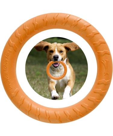 Qeeroyo Dog Fitness Ring | Frisbee Toy for Small Medium & Large Dogs | Durable Bite Ring & Flying Disc (18cm Orange) - Buy Online on GoSupps.com