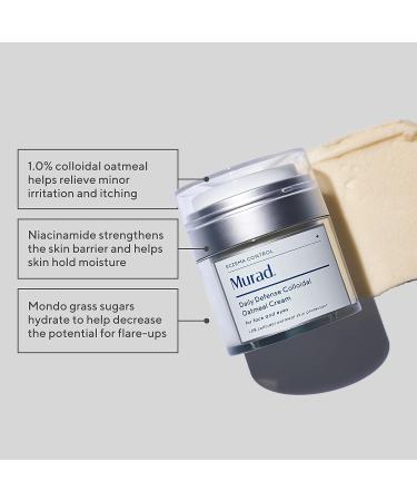 Murad Eczema Control Daily Defense Colloidal Oatmeal Cream - Redness and Itch Relief Moisturizer - Buy Online on GoSupps.com