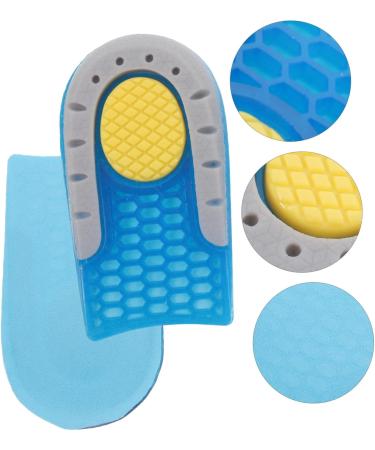 FRCOLOR Shock Absorbing Height Increasing Insoles for Men & Women | Elevator Shoe Inserts for Plantar Support & Comfort | 1 Pair Blue 11X6.3X1.5CM - Buy Online on GoSupps.com