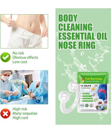 Fyearfly Nose Rings with Essential Oils - 5 Pieces for Skin Tightening Metabolism Improvement & Slimming Benefits - Shop Internationally - Buy Online on GoSupps.com