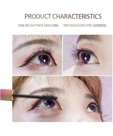 XunChung Mascara Starry Sky Mascara 4D Waterproof Eye Primer Fiber Silk Eyelash Thick Curling Natural Lengthening Eye Lash 4D Black Eyes Makeup Color 1pc - Buy Online on GoSupps.com