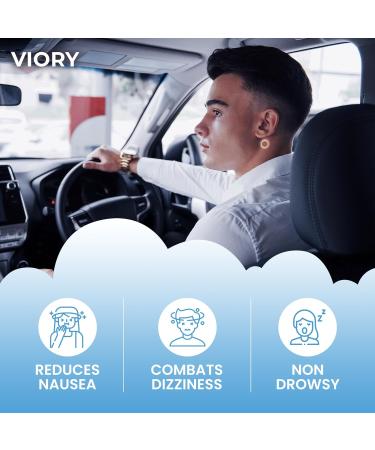 VIORY Motion Sickness Patches - 30 Pack - Non-Drowsy Waterproof Relief for Sea Car Airplane and Travel - Fast Acting for Adults & Kids - Buy Online on GoSupps.com