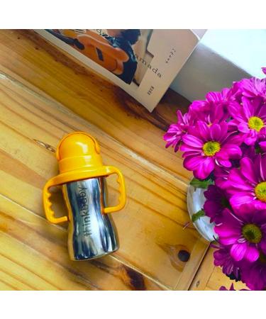 Thinkbaby Stainless Steel Thinkster Bottle - Orange 9oz | Durable & Safe Drinking for Kids - Buy Online on GoSupps.com