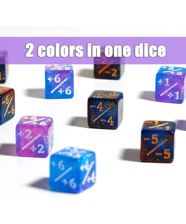 24-Piece Dice Counters Set for Card Gaming - D6 Cube Loyalty Tokens, Magic Dice Compatible - 2 Styles - Buy Online on GoSupps.com