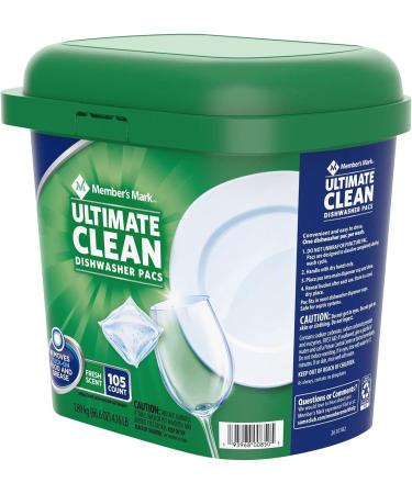 Member's Mark Ultimate Clean Dishwasher Pacs - Fresh Scent 105ct | Best International Shipping - Buy Online on GoSupps.com