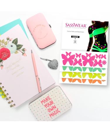 Sasswear Blacklight Body Stickers - Neon Butterfly Fashion Accessories for Raves Festivals & Glow Parties - 40 Pack - Buy Online on GoSupps.com