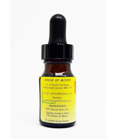 Mistry's Neem Oil 10ml - Natural Body Oil for Allergy Prone Skin - Vegan & Additive-Free - Buy Online on GoSupps.com