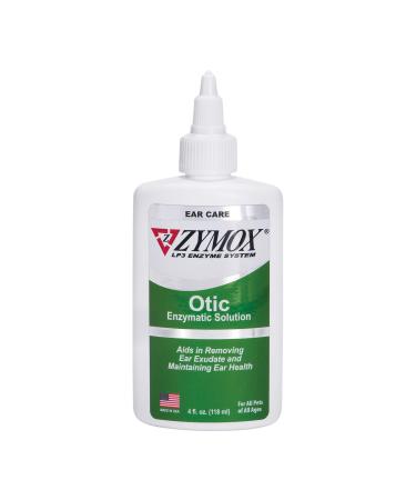 Pet King Brands Zymox Otic Enzymatic Solution for Dogs and Cats to Soothe Ear Infections Without Hydrocortisone for Itch Relief, 4oz