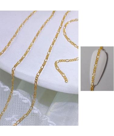 Nail Chain Nail Chain Multi-Purpose DIY Glittery 3D Manicure DIY Metal Chain Charms for Girl Manicure Metal Chain Manicure Metal Chain 5 - Buy Online on GoSupps.com