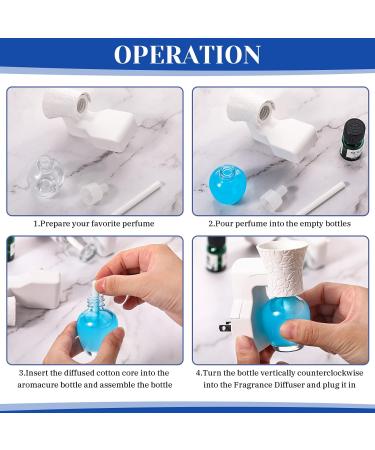 Buy Sratte 4-Piece Plug-In Diffuser & 6 Empty Bottles - Ultimate Fragrance Oil Solution for Home & Bathroom Freshness - Buy Online on GoSupps.com