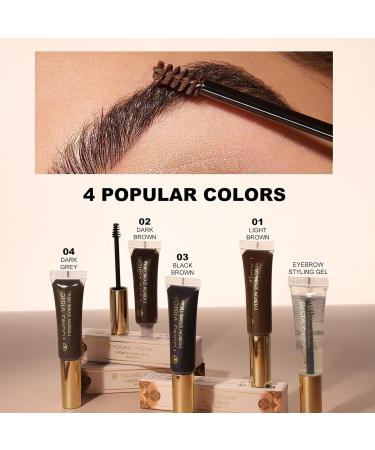 LXZJJM Waterproof Eyebrow Tint Long Lasting Brow Stain Smudge Proof Eyebrow Stain All Day Hold Shape Brows (01 LIGHT BROWN 0.40 FL.OZ/12ml) 12 ml (Pack of 1) 01 LIGHT BROWN - Buy Online on GoSupps.com