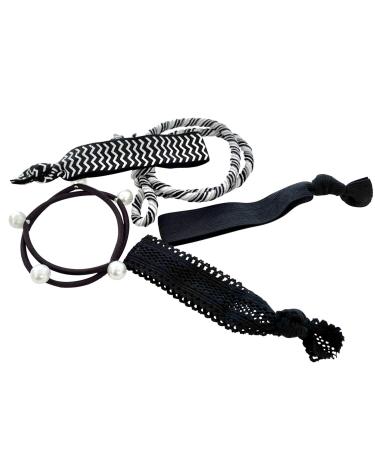 HAARallerliebst Hair Ties Bracelets Set - 5 Pieces in Pink & Black with Storage Box - Perfect for International Shipping - Buy Online on GoSupps.com