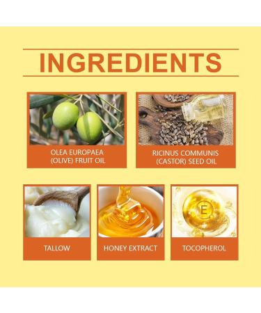 All-Natural Tallow and Honey Balm - Grass-Fed Beef Tallow & Raw Wild Honey Moisturizer (2 oz) | Best Skin Care for Everyone - Buy Online on GoSupps.com