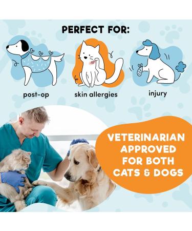 Bencmate Inflatable Recovery Ruff for Dogs & Cats - Leak Protection Collar for Post-Op & Wound Care - Small Blue (Neck: 5-8) - Buy Online on GoSupps.com