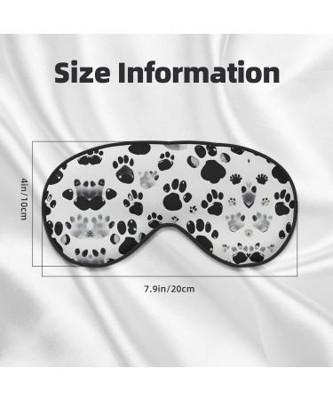 SSIMOO Dog Paw Pattern Eye Mask - Double-Sided Soft & Light Blocking for Better Sleep | International Shipping Available - Buy Online on GoSupps.com