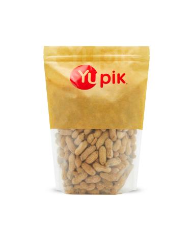 Yupik Dry Roasted Salted Peanuts In Shell 1 kg Kosher Gluten-Free Vegan Whole Seasoned Nuts with Shell Lightly Roasted Oil-Free High in Fiber Savory Snack Once Shelled Salted Peanuts 1 kg (Pack of 1)