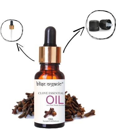 Blise Organic Clove Bud Essential Oil -100% Pure and Naturals for Teeth Gums Skin and Hairs - Buy Online on GoSupps.com