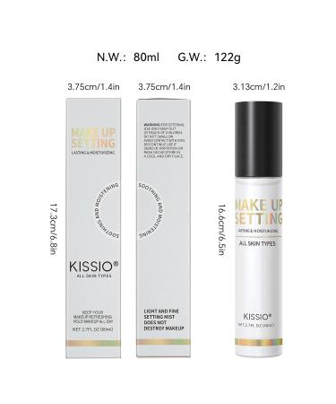 KISSIO Makeup Setting Spray - Long Lasting 16HR Mist Lightweight & Hydrating Natural Finish for All Skin Types - 2.7 FL OZ - Buy Online on GoSupps.com