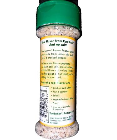 True Lemon Crystallized Lemon Pepper | Salt-Free 2.12 oz - True Citrus - Buy Online on GoSupps.com
