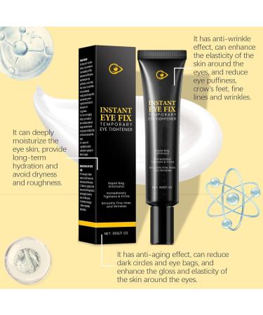 Temporary Instant Eye Tightener Cream: Instant Reduces Under-Eye Bags Instant Eye Lift. Instantly Removes Bags Dark Circles Puffiness Firming Delicate skin -30ml (2) - Buy Online on GoSupps.com