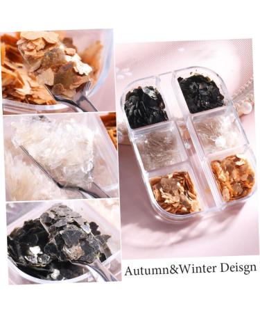 minkissy 5boxes Nail Decorations Metal Trim Nail Art Decoration Bling Decor Sequin Ornament Crafts Glitters Nails Foil Glitter Mica Slice Manicure Mica Slice DIY Nail Manicure Sequin Decor - Buy Online on GoSupps.com
