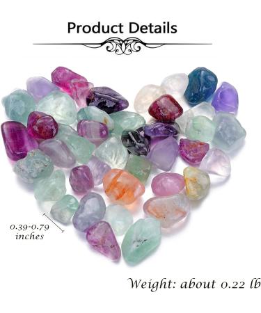 Top Plaza Fluorite Crystal Stones - Natural Reiki Healing Gemstones for Energy Therapy and Meditation - 0.22Lb - Buy Online on GoSupps.com