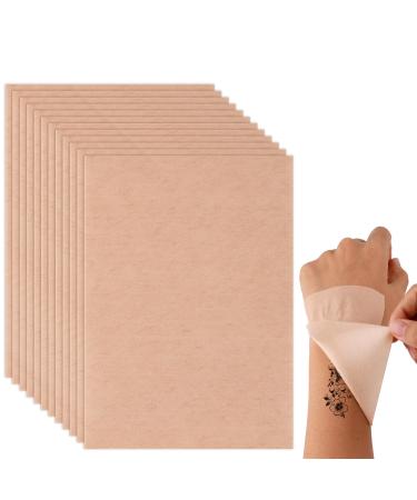 12pcs Patchs de Protection pour Tatouage Temporaire Tatouage Temporaire Couvrant Manchon Avant-Bras pour Homme et Femme Effet Couvrant (Complexion) Tez