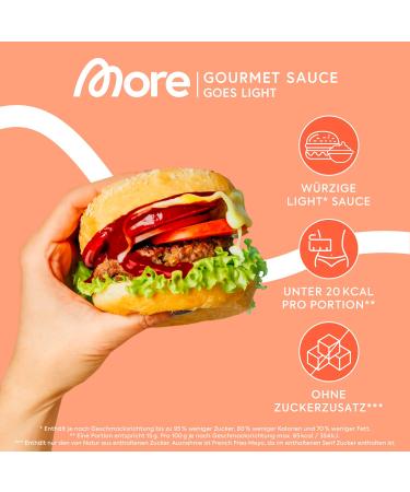 MORE Light Gourmet Sauce - 4 x 285ml Chili | Low-Calorie No Added Sugar No Unnecessary Fat - Buy Online on GoSupps.com