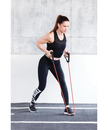 Everlast Medium Resistance Band - Durable Latex Tube with Padded Handles Ideal for Pilates Home Gym Fitness Weight Loss Full-Body Workouts Great Exercise Equipment for Home & Recovery - Buy Online on GoSupps.com
