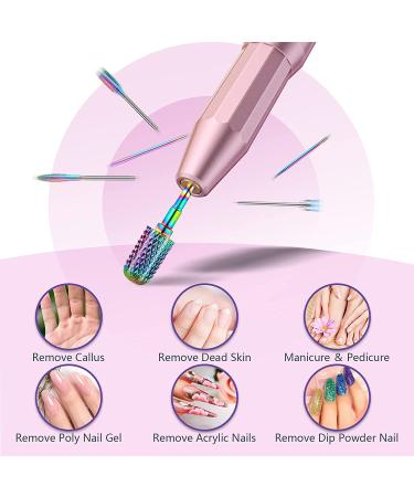 ENGERWALL 11pcs Tungsten Carbide Nail Drill Bits Set - Electric Nail File & Ceramic Acrylic Gel Kit for Home Salon Manicure Pedicure - Buy Online on GoSupps.com