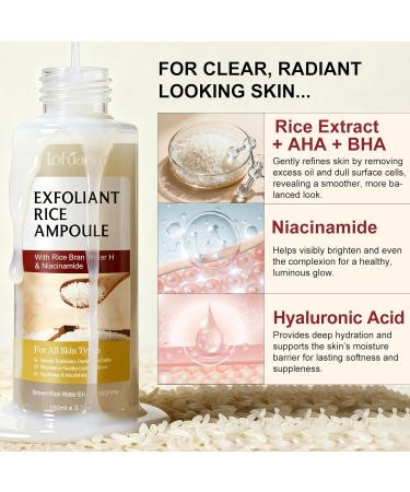 Peel Shot Glow Rice Peeling Ampoule S rum exfoliant doux pour le visage et le corps r tr cissement des pores et hydratation profonde pour tous les types de peau - Buy Online on GoSupps.com