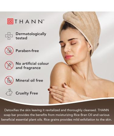 THANN Aromatic Wood Rice Grain Soap Bar 100g - Luxurious and Nourishing Formula - Buy Online on GoSupps.com